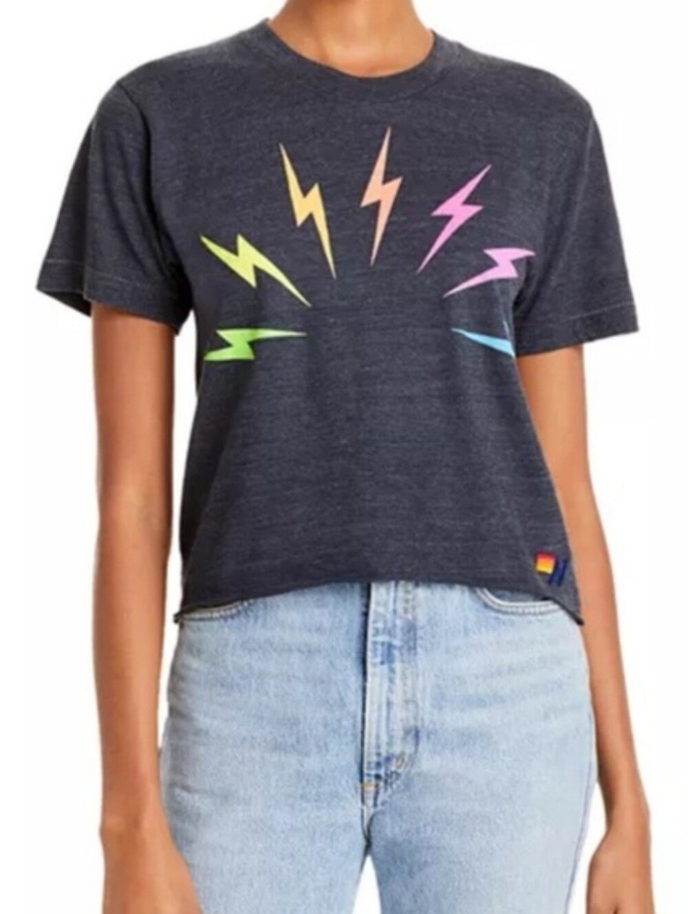 Aviator Nation Sunset Bolt Tshirt NWOTS Large